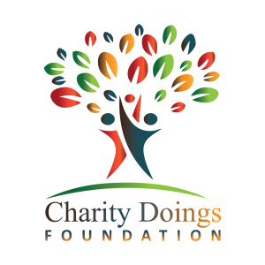 charity foundation logo, tree logo with colorful leaves